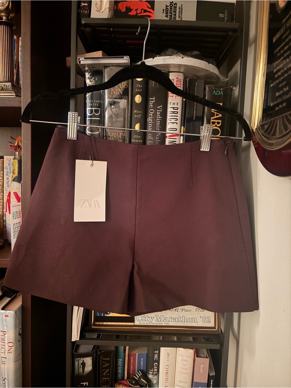 ZARA Plum Tailored Bermuda Shorts